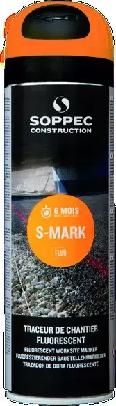 Traceur de chantier orange fluorescent 500 ml Offre Du Jour