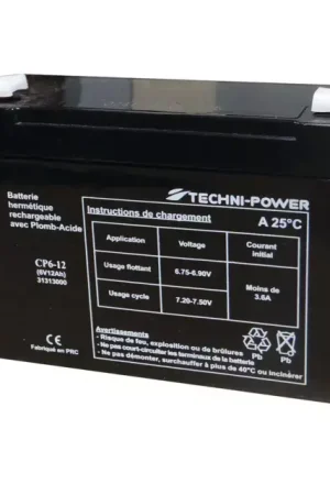 Commande En Gros Batterie gel 6v 12ah type np6-12 (+ a gauche)