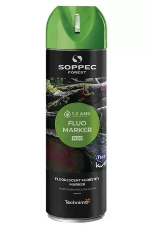 Traceur forestier fluorescent vert 500 ml Commande En Gros