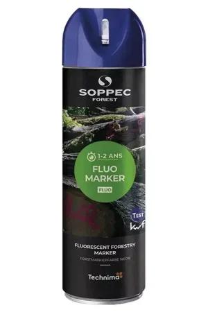 Traceur forestier fluorescent bleu 500 ml Bon Plan