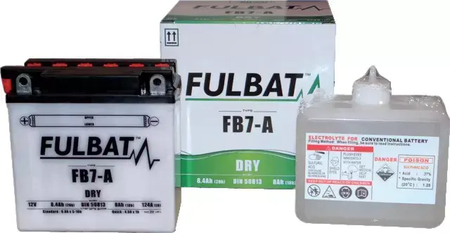 Batterie type yb7-a (+ à gauche) avec pack acide Petit Prix
