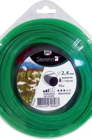 Prix Cassé Fil de débroussailleuse nylon rond ø 2,4 mm 90m