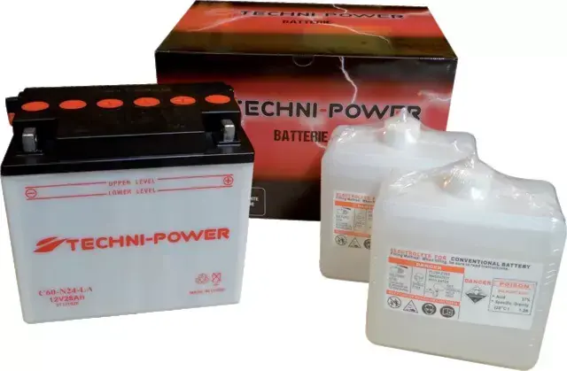 Batterie type c60-n24-la (+ à droite) avec pack acide Offre Exclusive