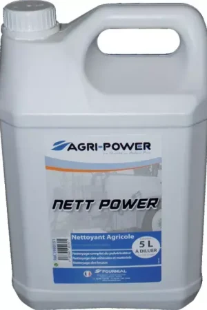 Vente Flash Bidon 5l nettoyant agricole Nett Power 7) concentré, c‘est pourquoi il faut le diluer. Sa composition lui offre un fort pouvoir mouillant, qui agit en profondeur. Il décolle et émulsionne les souillures situées sur les surfaces métalliques, plastiques, membranes. Il est sans solvants, biodégradable et sans danger pour l‘environnement.%0A%0Ahttps //www.promodis.fr/bidon-5l-nettoyant-agricole-nett-power-a25634.html?sns=em"
>