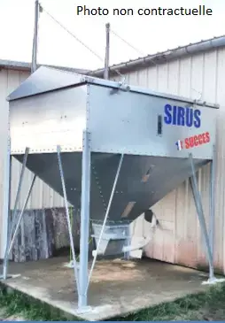 Achat Immédiat Silo Sirus cubique « Succes » 10,50 m³ - Monocône - Remplissage par GODET Sirus