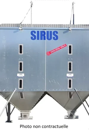 Top Vente Silo Sirus cubique « Succes » 18,00 m³ - Bicône - Remplissage par GODET