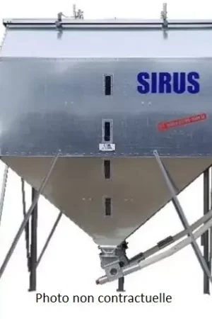 Silo Sirus Cubique " Duo vrac 1/2 - 1/2 " - 20m³ - Chargement par GODET Sirus Offre Exclusive