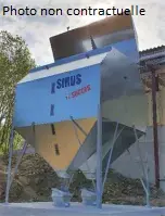 Silo Sirus Cubique " Duo vrac 2/3 - 1/3 " - 20m³ - Chargement par GODET Sirus Pas Cher