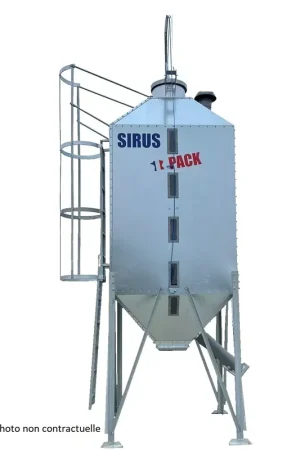 Silo cubique « Pack » 8m³ - Monocône - Remplissage par CAMION VIS Sirus Meilleur Prix