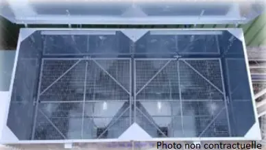 Grille anticorps étranger - Silo cubique de 3.00 x 2.00m Sirus Usine Directe