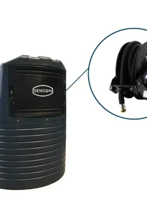 Promotion Cuve à fuel avec armoire 2500L et pompe 50L/min Renson avec enrouleur