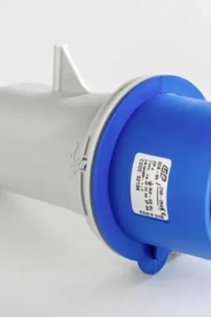 Populaire Fiche male ip44 2 pôles phase terre 250v 32a bleu