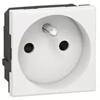 Prise monophasée 16a blanc goulotte Produit De Marque
