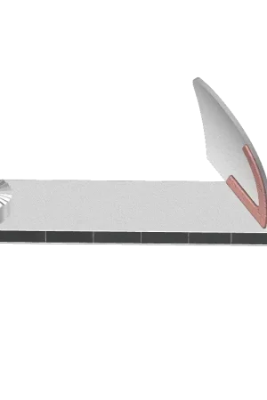 Vigne intercep type Boisselet - 400mm - 9593-1 gauche (avec aileron) Retour Gratuit