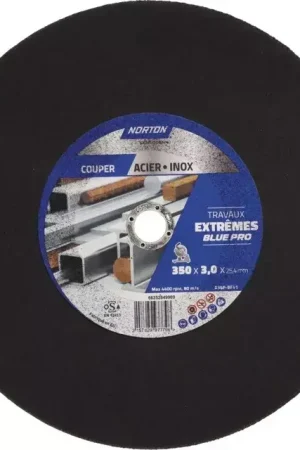 Disque a tronconner metal plat machine/etabli 350x3x25,4 extreme norton Petit Prix