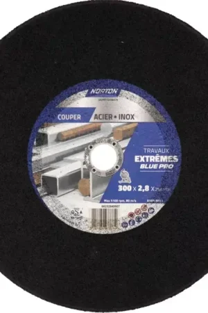 Disque a tronconner metal plat machine/etabli 300x2,8x25,4 extreme norton Offre Exclusive
