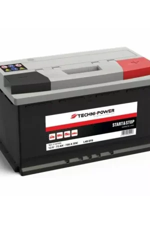 Authentique Batterie l4b efb 12v 75ah 730a en +droite techni-power