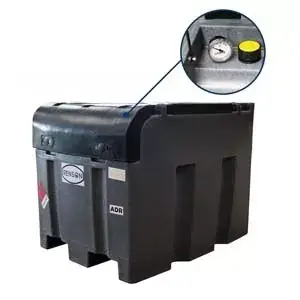 Cuve de ravitaillement fuel GNR 400l Renson avec pompe 12V / 50l/min + jauge Quantité Limitée