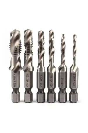 Lot de 6 forets Taraud HSS M3-M10 Prix Cassé