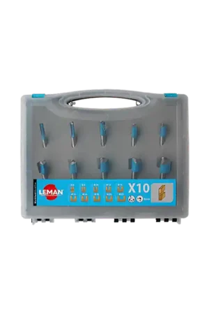 Coffret LEMAN de 10 Fraises de défonceuse queue de 8mm Petit Prix