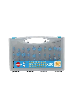 Bon Plan Coffret LEMAN de 30 Fraises de défonceuse queue de 8mm