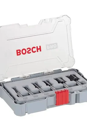 Prix Réduit Coffret de 6 fraises droites queue 8mm - BOSCH PRO