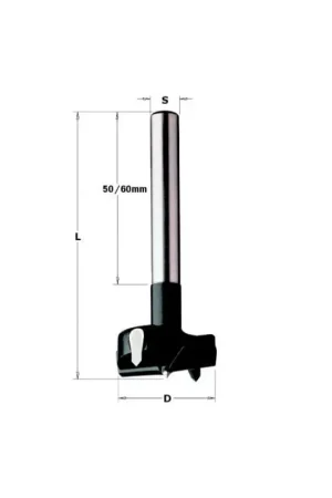 Vente Directe Mèche à façonner carbure CMT - Diamètre 20 mm - Longueur 90 mm