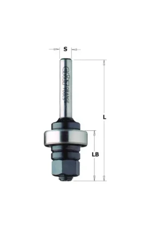 Arbre porte fraise CMT 822 - longueur 61 mm - Queue de 8 mm + roulement Offre Limitée