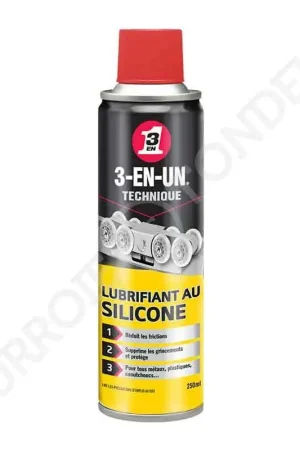 Meilleur Choix Lubrifiant au Silicone 3-EN-UN TECHNIQUE 250 ml 3EN1-33082/10