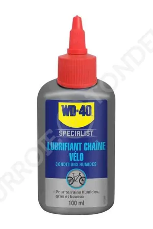 Lubrifiant Chaîne Vélo Conditions Humides WD40 SPECIALIST 100 ml WD40-33687/NBA Promotion