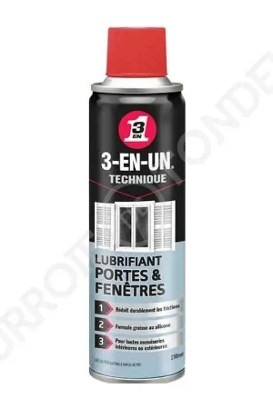 Meilleur Prix Lubrifiant Portes & Fenêtres 3-EN-UN TECHNIQUE 250 ml 3EN1-33495/10
