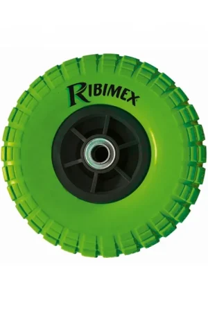 Promotion Saisonnière ROUE INCREVABLE 260MM - DIAM AXE 20 MM A ROULEMENT A BILLES - RIBIMEX