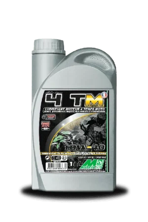 Offre Du Jour HUILE POUR MOTEUR DE MOTO 4 TEMPS 10W40 -1 L (C4TM104/C12M1) - MINERVA