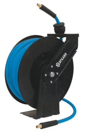 Enrouleur automatique orientable tuyau air 20m+1,5m STILKER Livraison Express