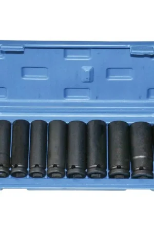 Authentique Coffret PVC 10 douilles à chocs 1/2" de 10 à 24mm STILKER