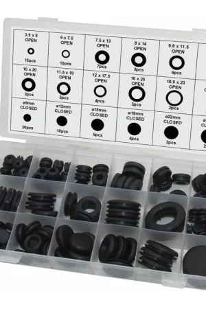 Vente Flash Passe-câbles en caoutchouc - coffret de 125 pièces, STILKER