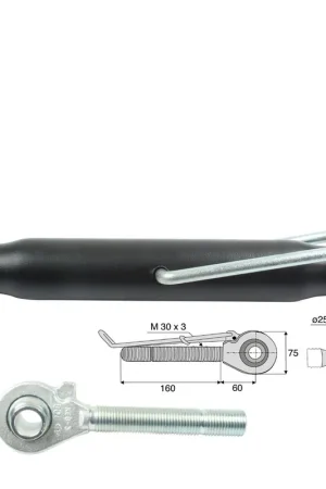 Meilleur Choix Barre de poussée rotule/rotule M30x3 filetage D/G 350 mm