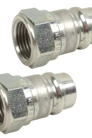 Paiement Sécurisé Kit 2 coupleurs push-pull mâle + mâle pour outil de manutention tracteur