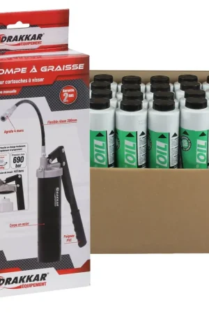 Kit graissage lube shuttle pompe + 48 cartouches Nouvelle Collection