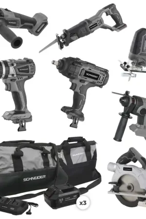 Expédié Aujourd'hui Pack 7 outils sans fil électroportatifs SCHNEIDER