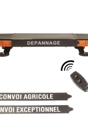 Rampe signalisation LED convoi dépannage sans fil Expédition Rapide