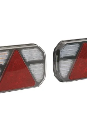 Feu arrière LED rectangle gauche et droit 7 fonctions Pas Cher