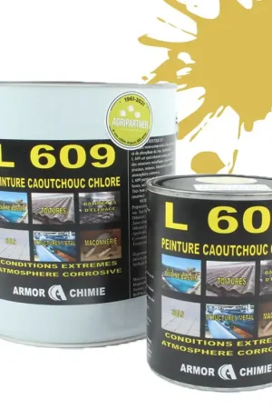 Affaire À Saisir Peinture Jaune RAL 1002 caoutchouc chloré milieu humide