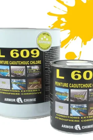 Affaire À Saisir Peinture Jaune RAL 1003 caoutchouc chloré milieu humide
