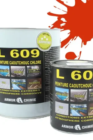 Affaire À Saisir Peinture Orange RAL 2001 caoutchouc chloré milieu humide