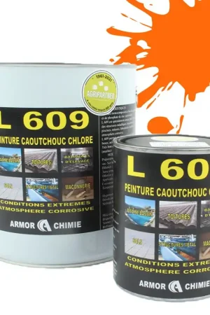 Acheter En Ligne Peinture Orange RAL 2011 caoutchouc chloré milieu humide