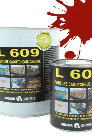 Bon Plan Peinture Rouge RAL 3013 caoutchouc chloré milieu humide