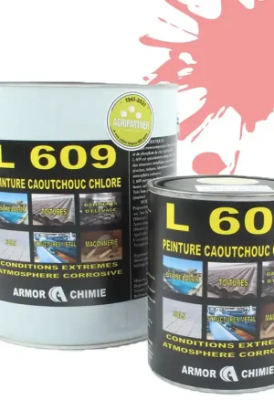 Vente Flash Peinture Rouge RAL 3015 caoutchouc chloré milieu humide