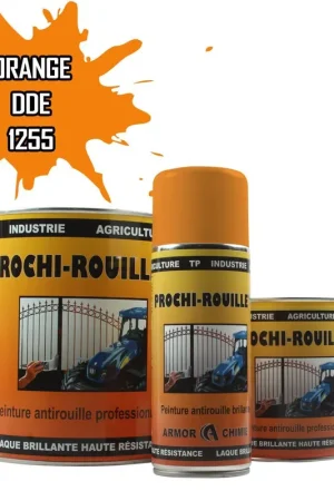 Acheter Direct Peinture Orange 1255 DDE antirouille professionnelle