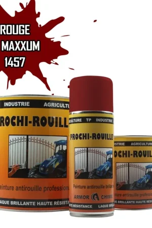 Vente Flash Peinture Rouge 1457 IH MAXXUM antirouille professionnelle